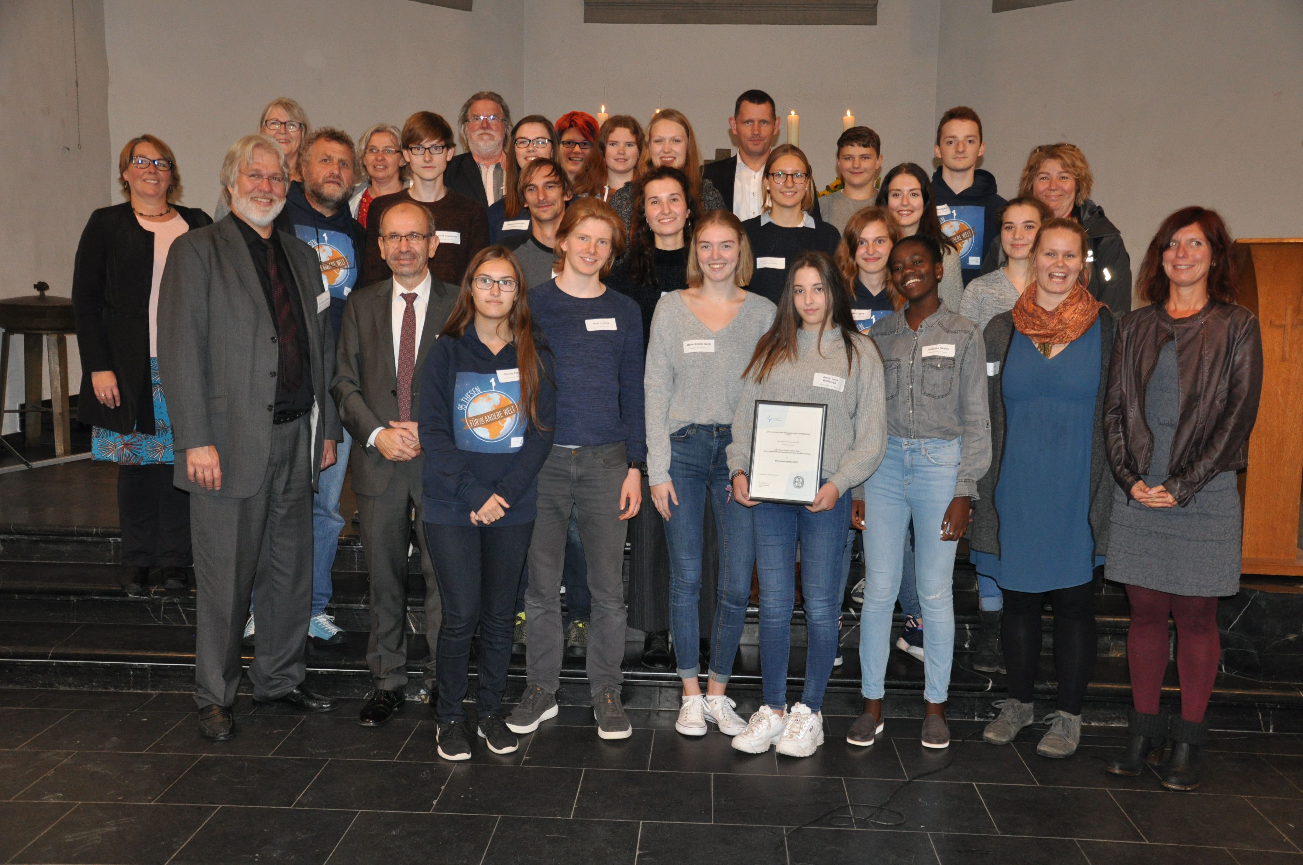 Feierliche Überreichung des Ehrenamtspreises in Köln - Ev. Jugendreferat
